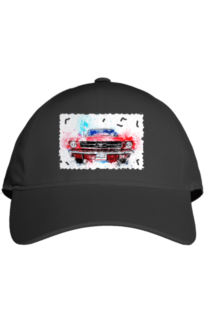 Кепка з принтом "Автомобіль мустанг". Автомобіль мустанг, донати, допомога, дорога, колесо, конь, машина, мустанг, пейпел, україна. 2070702