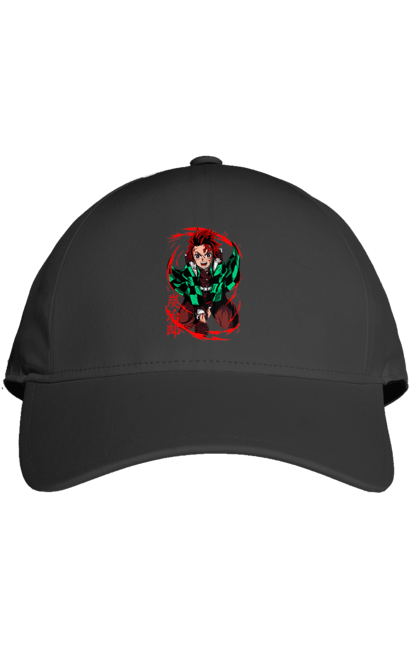 Cap with prints Demon Slayer Tanjiro. Anime, demon slayer, kamado tanjiro, manga, tanjiro. 2070702