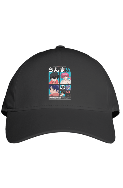 Cap with prints Ranma 1/2. Action movie, anime, comedy, manga, mystic, ranma, romance, shampoo. 2070702