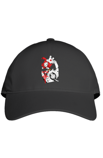 Cap with prints Fullmetal Alchemist. Adventures, alphonse elric, anime, edward elric, fullmetal alchemist, light novel, manga, steampunk. 2070702