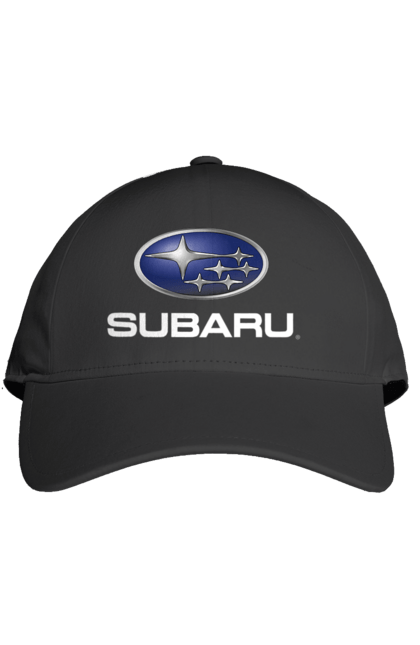 Кепка с принтом Subaru. Авто, логотип, машина, субару. 2070702