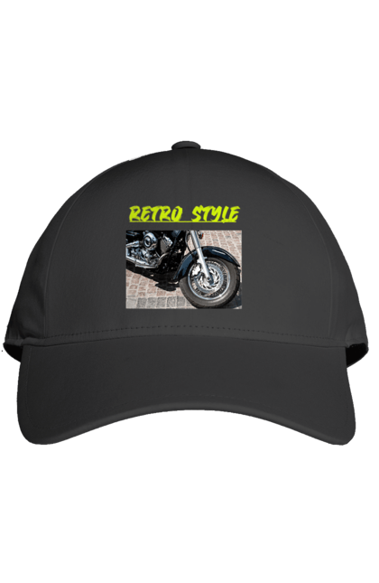 Кепка з принтом "Мото2". Байк, дорога, мотоцикл, ретро, стиль, швидкість. 2070702