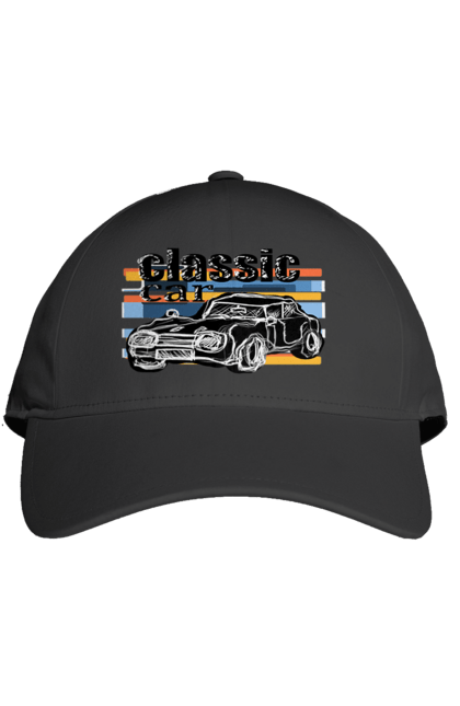 Кепка з принтом "Принт Класичний Автомобіль". Автомобіль, класичний, ретро авто, старовинний автомобіль. 2070702