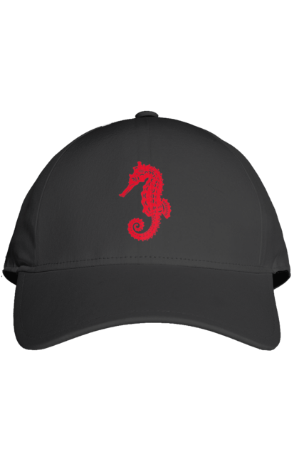 Кепка з принтом "Морський коник". Відпочинок, квіти, літні канікули, літо, море, морський коник, морські жителі. 2070702