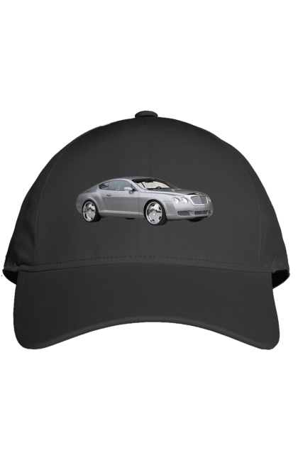 Кепка з принтом "Авто". Авто, автомобиль, дорогий автомобіль, сірий автомобіль, стильний автомобіль. 2070702