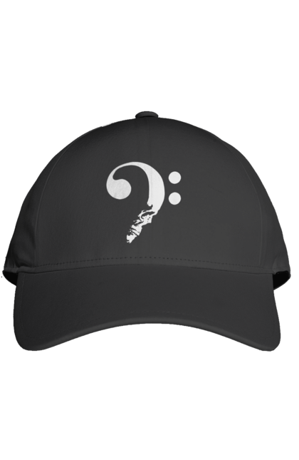 Кепка з принтом "Череп (у чому сенс життя)". Життя, знак питання, лікар, лікарня, після смерті, сенс життя, смерть, череп, що далі. 2070702