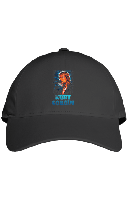 Cap with prints Kurt Cobain. Cobain, group, kurt, kurt cobain, music, nirvana, rock. 2070702