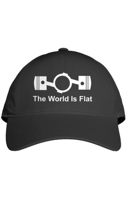 Кепка с принтом World Flat. Авто, деталь, машины. 2070702