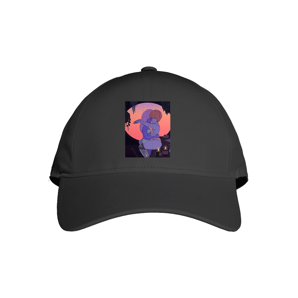 Purple Girls Hugging