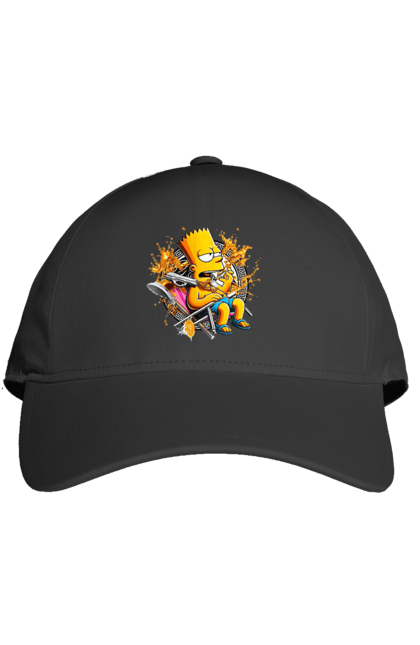 Cap with prints Bart Simpson Versace. Bart, cartoon, serial, simpson, versace. 2070702