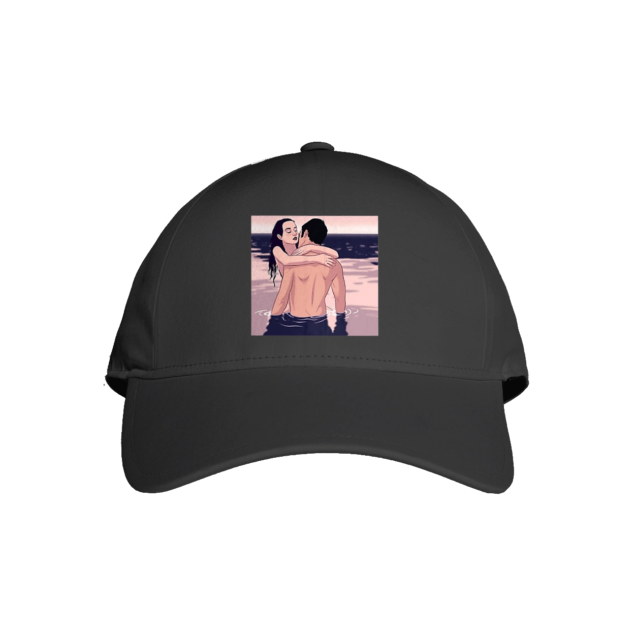 Couple Hugging In The River