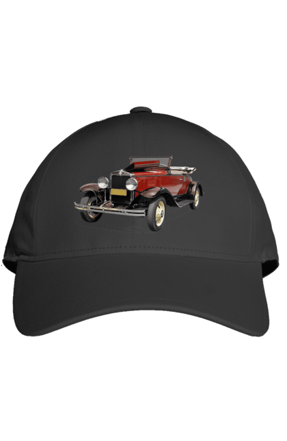 Кепка з принтом "Авто.4". Авто, професійне фото, ретро авто, фото, червона гамма барв. 2070702