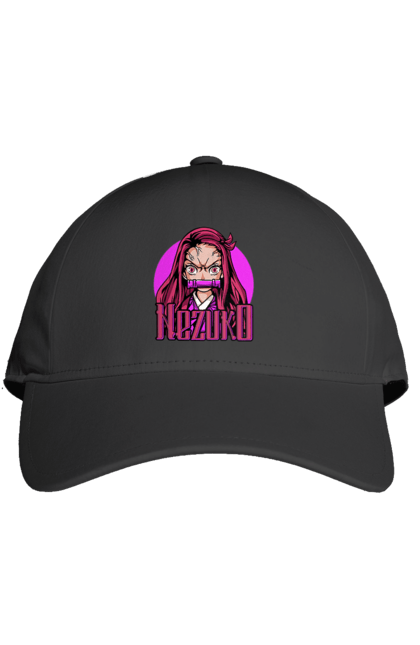 Cap with prints Demon Slayer Nezuko. Anime, demon slayer, kimetsu no yaiba, manga, nezuko, serial. 2070702