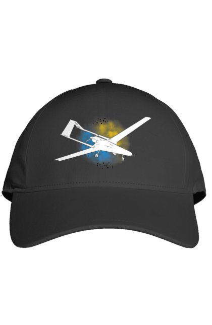 Кепка з принтом "Товариш байрактар". Акварель, байрактар, небо, славаукраїні, україна. 2070702