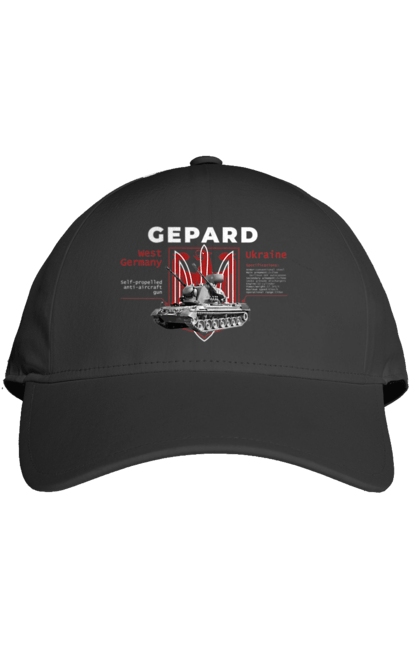 Кепка з принтом "Gepard". F16, gepard, nasams, stinger, zuzana, гаубиця, два герби, залужний, сюзанна. 2070702