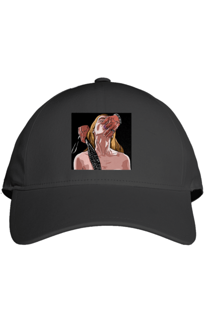 Кепка з принтом "Дівчина У Полоні Чоловіка З Батогами". Батіг, пристрасть, смоктати. 2070702
