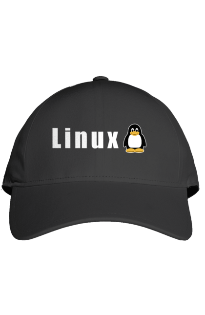 Кепка з принтом "Linux". Linux, адміністратор, айті, айтішник, безкоштовна, безкоштовно, білий, вільна, доступність, комерційна, незалежність, операційна система, ос, пінгвін, програміст, програмне забезпечення, свобода, сервер, сисадмін, система, системний адміністратор, софт, текст. 2070702