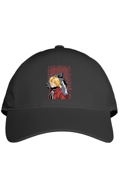 Cap with prints Fullmetal Alchemist. Adventures, alphonse elric, anime, edward elric, fullmetal alchemist, light novel, manga, steampunk. 2070702