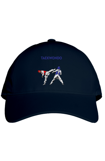 Кепка з принтом "Тхеквондо". Taekwondo, бойове мистецтво, корея, спорт, таеквондо, тренування, тхеквондо. 2070702