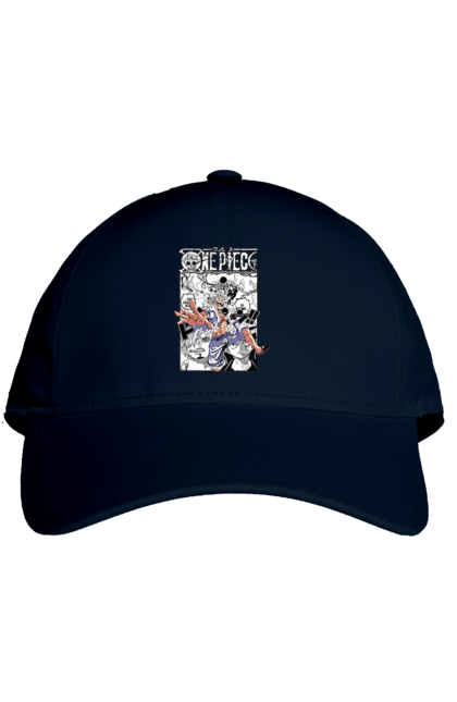 Кепка з принтом "Ван Піс Луффі". Luffy, one piece, аніме, ван піс, великий куш, луффі, манга, монки де луффі, пірати. 2070702