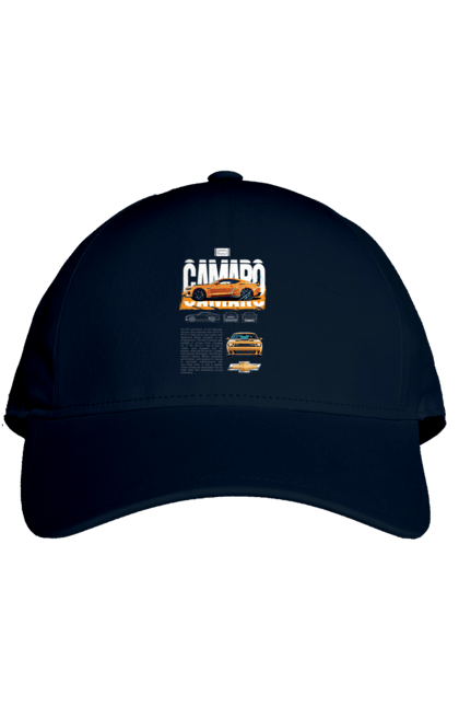 Cap with prints Chevrolet Camaro. Auto, automobile, camaro, car, chevrolet, chevrolet camaro. 2070702