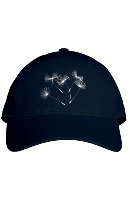Кепка з принтом "Насіння кульбаби". Вітер, кульбаба, кульбаби, літають, літо, насіння, політ, природа, сезон. 2070702