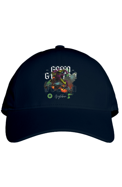 Cap with prints Green Goblin. Comic, green goblin, marvel, marvel, spider man, supervillain, villain. 2070702