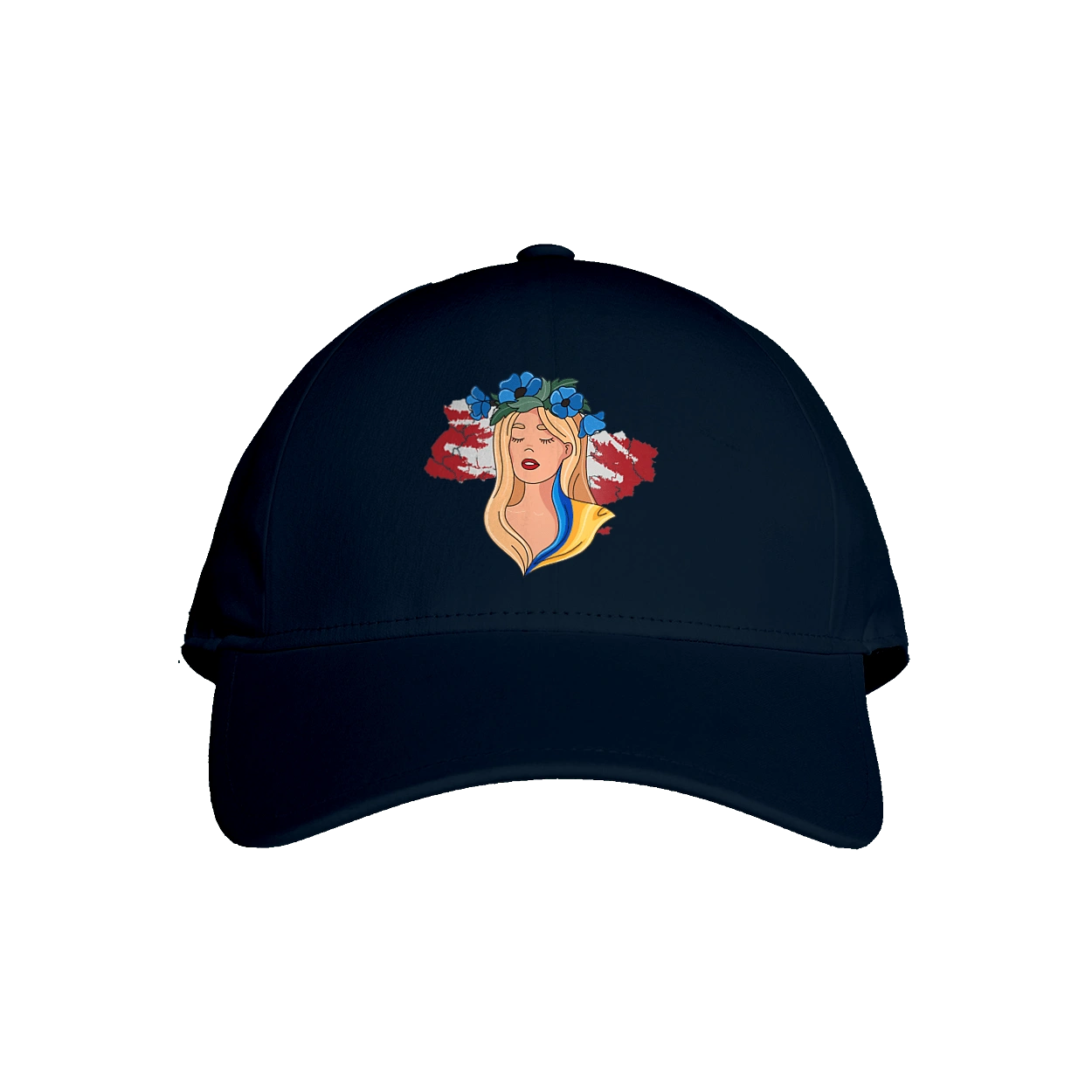 Дівчина на карті України