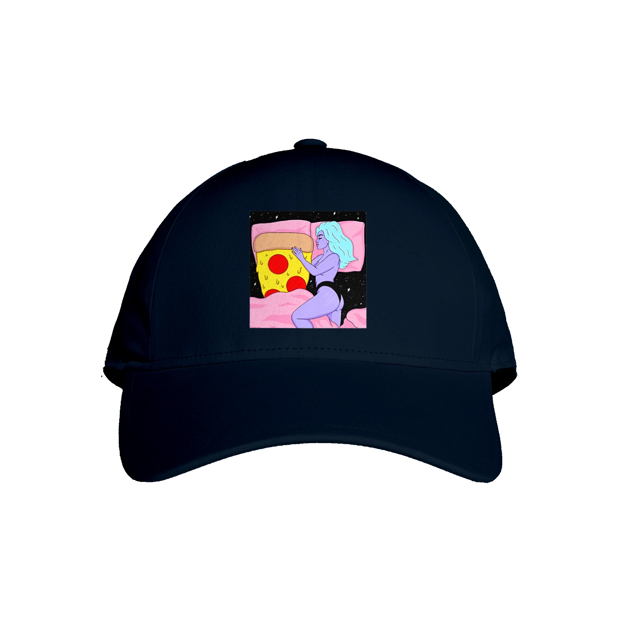 Фиолетовая Девушка И Пицца