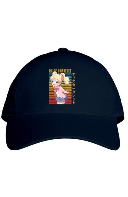 Кепка з принтом "Золота мозаїка Аліса Картелет". Alice cartelet, anime, kiniro mosaic, kinmoza, manga, аліса, аліса картелет, аніме, золота мозаїка, манга. 2070702