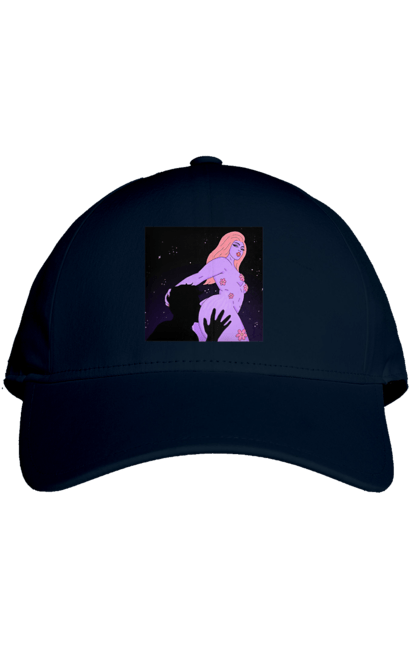 Cap with prints Purple Girl. Body, girl. 2070702