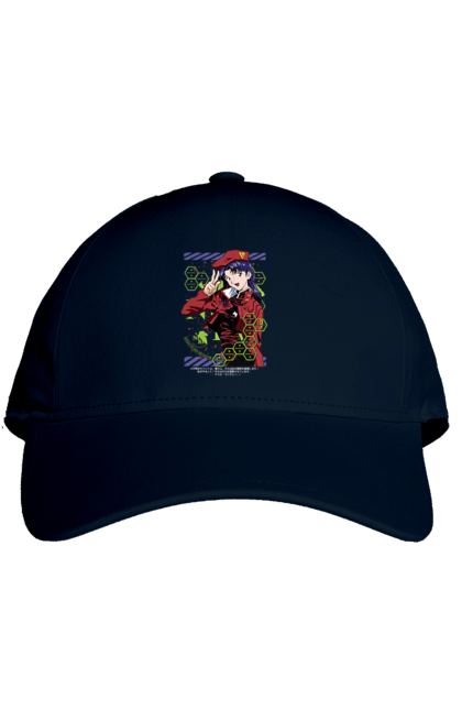 Cap with prints Evangelion Misato. Angel, anime, eva 01, evangelion, eve, manga, misato, misato katsuragi, neon genesis evangelion. 2070702