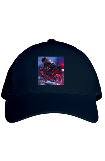 Кепка з принтом "Мотоцикл". Motolove, мотолов, мотоцикл, опві, україна. 2070702