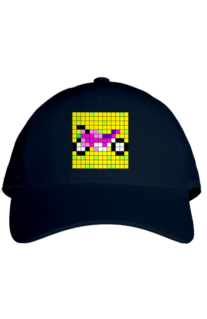 Кепка з принтом "Pixel Bike". Байк, мотоцикл, пиксель, цветной, яркий. 2070702