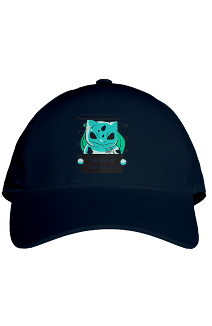 Cap with prints Pokemon Bulbasaur. Anime, bulbasaur, games, nintendo, pokemon, pokemon go. 2070702