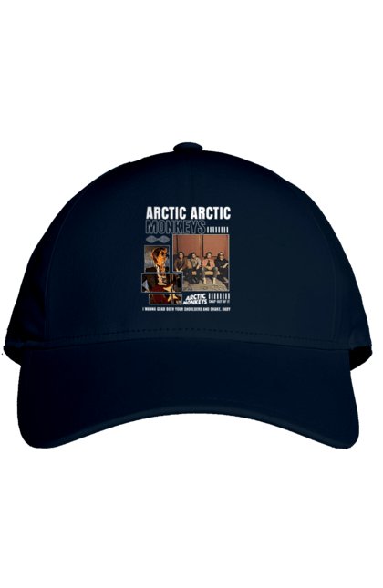 Кепка з принтом "Arctic Monkeys". Arctic monkeys, арктичні мавпи, гаражний рок, група, інді рок, музика, постпанк ривайвл, психоделічний рок, рок. 2070702