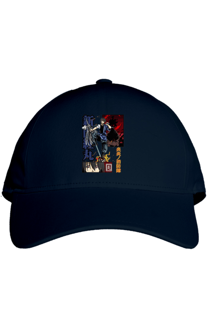 Кепка з принтом "Палаюча пожежна бригада Бенімару Шинмон". Benimaru shinmon, fire force, бенімару, бенімару шинмон, капітан, палаюча пожежна бригада, пірокінетик, шинмон. 2070702