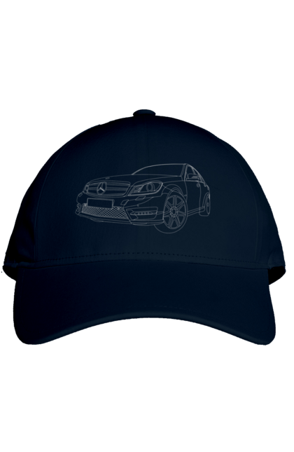 Кепка з принтом "авто мерседес". Авто, машина, мерседес. 2070702