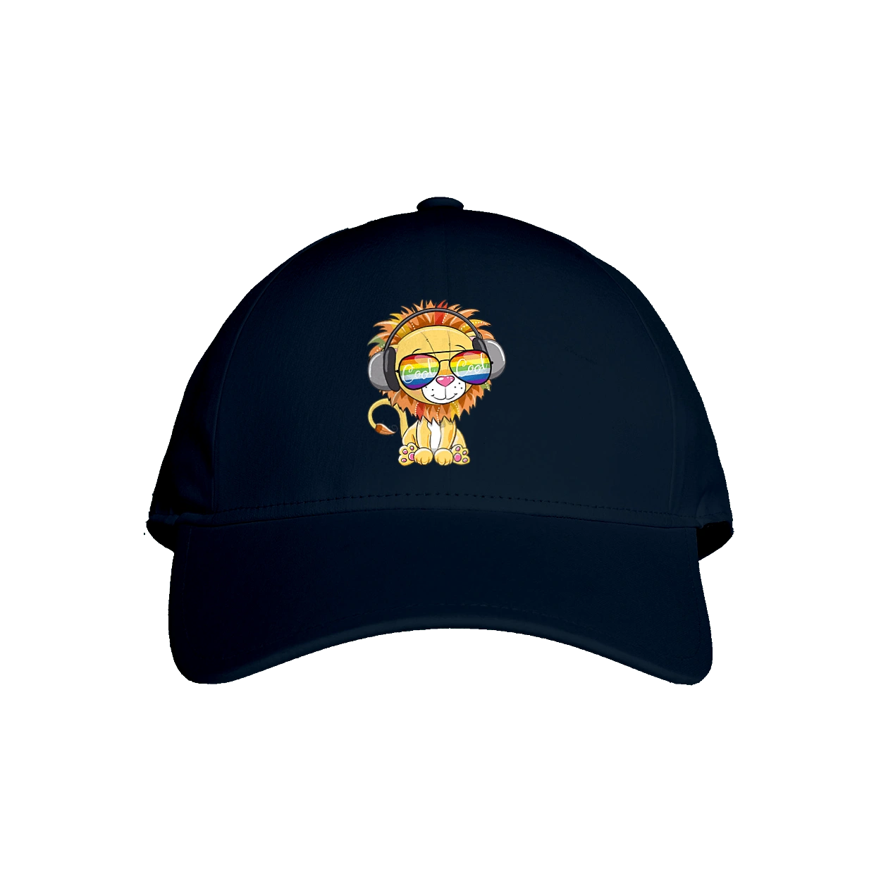 Lion In Glasses And Headphones