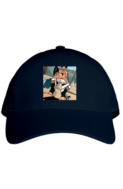 Кепка з принтом "Голе Селфі У Дзеркалі". Жопа, зверху, селфі. 2070702