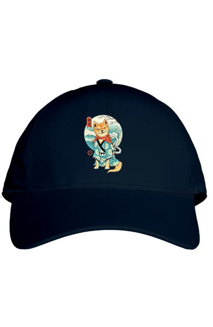 Кепка з принтом "Шіба іну". Песик, сіба іну, сіба-іну, собака, шиба, шиба іну, юмор, японія. 2070702