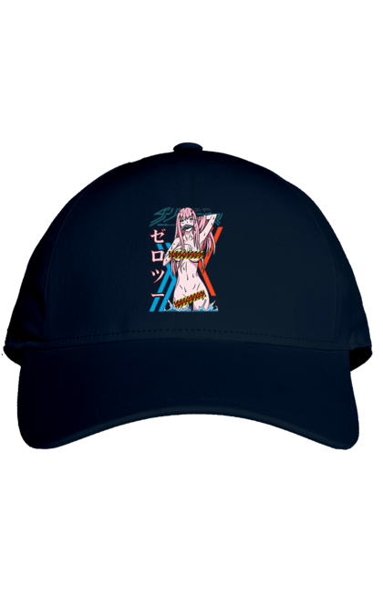 Кепка з принтом "Коханий у Франксі Zero Two". Anime, manga, zero two, аніме, зеро ту, коханий у франксі, манга, милий у франксі, нуль два. 2070702