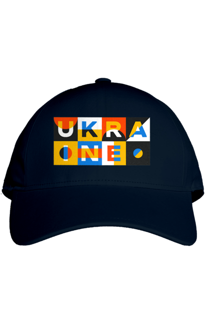 Кепка з принтом "Україна". Напис україна, символ україни, текст україна, україна. 2070702