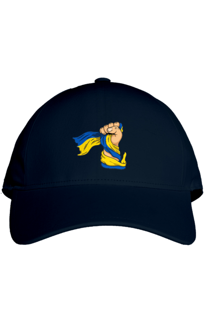 Кепка з принтом "Сильна Україна". Воля, кулак, прапор україни, україна, українська символіка. 2070702