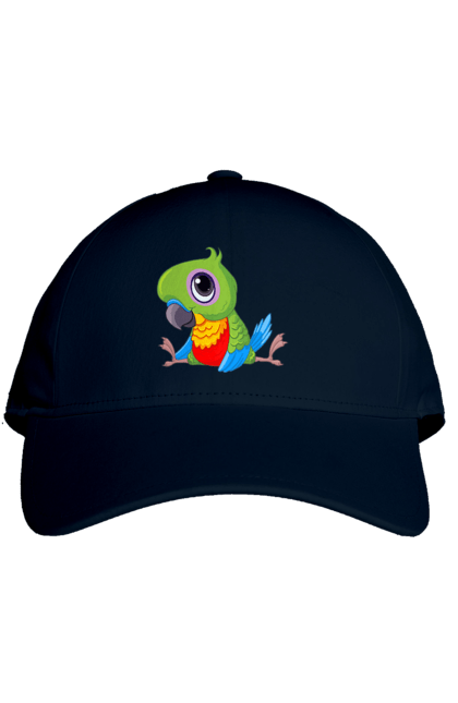 Кепка с принтом Попугайчик. Мило, попугай. 2070702