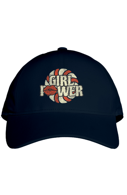Кепка з принтом "Girl Power". Girl power, гасло, дівчата, дівчата можуть, жінки, жіноча сила, незалежність, сила, фемінізм. 2070702