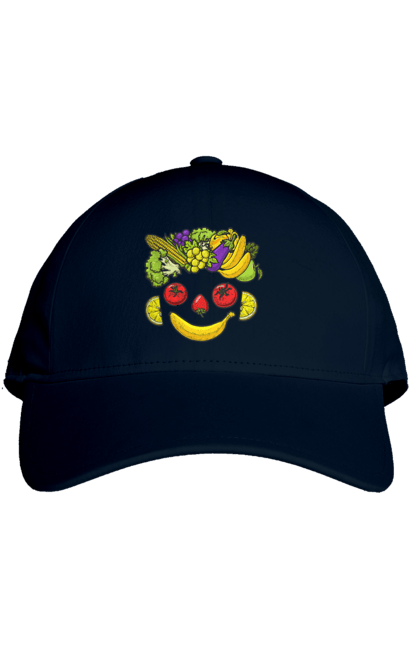 Cap with prints Hls Smile. Healthy, smile, vegetable. 2070702