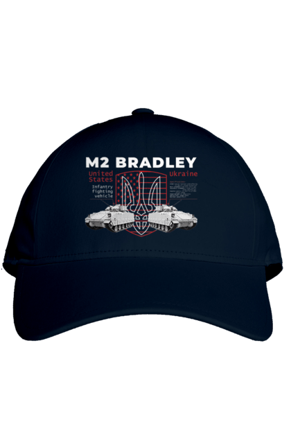 Кепка з принтом "M2 Bradley". F16, m2 bradley, nasams, zuzana, гаубиця, два герби, залужний, сюзанна. 2070702