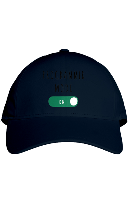 Кепка з принтом "Режим програміста". Айті, айтішник, для айтішника, для програміста, подарунок айтішнику, подарунок програмісту, програміст, режим програміста, розробник. 2070702