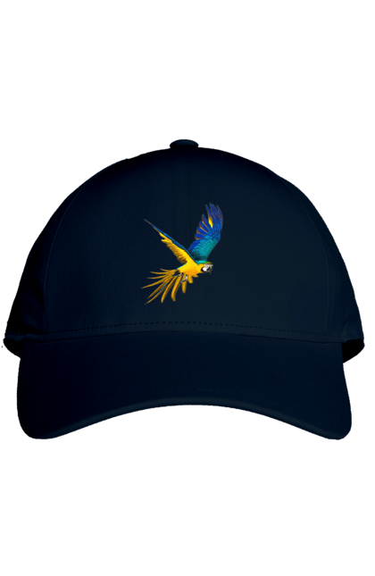 Кепка з принтом "Папуга українець". Екзотика, папуга, патріот, пташка, символіка, україна. 2070702